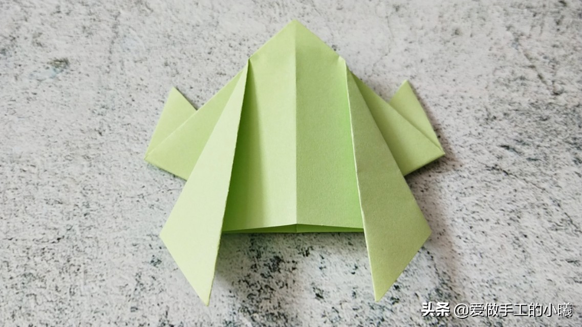 折纸青蛙步骤图解法,青蛙折纸手工制作大全图解