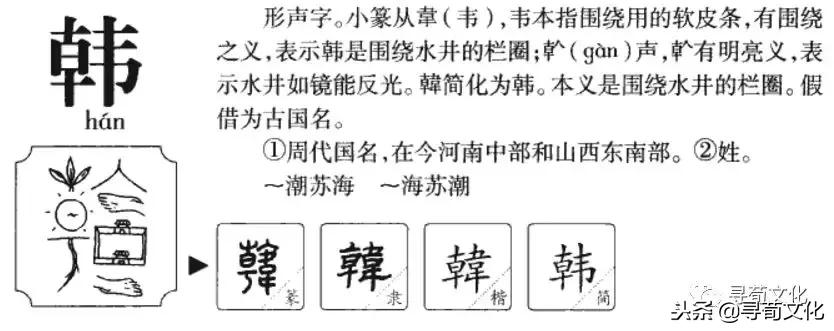 韩姓的艺术字体,韩字的艺术作品