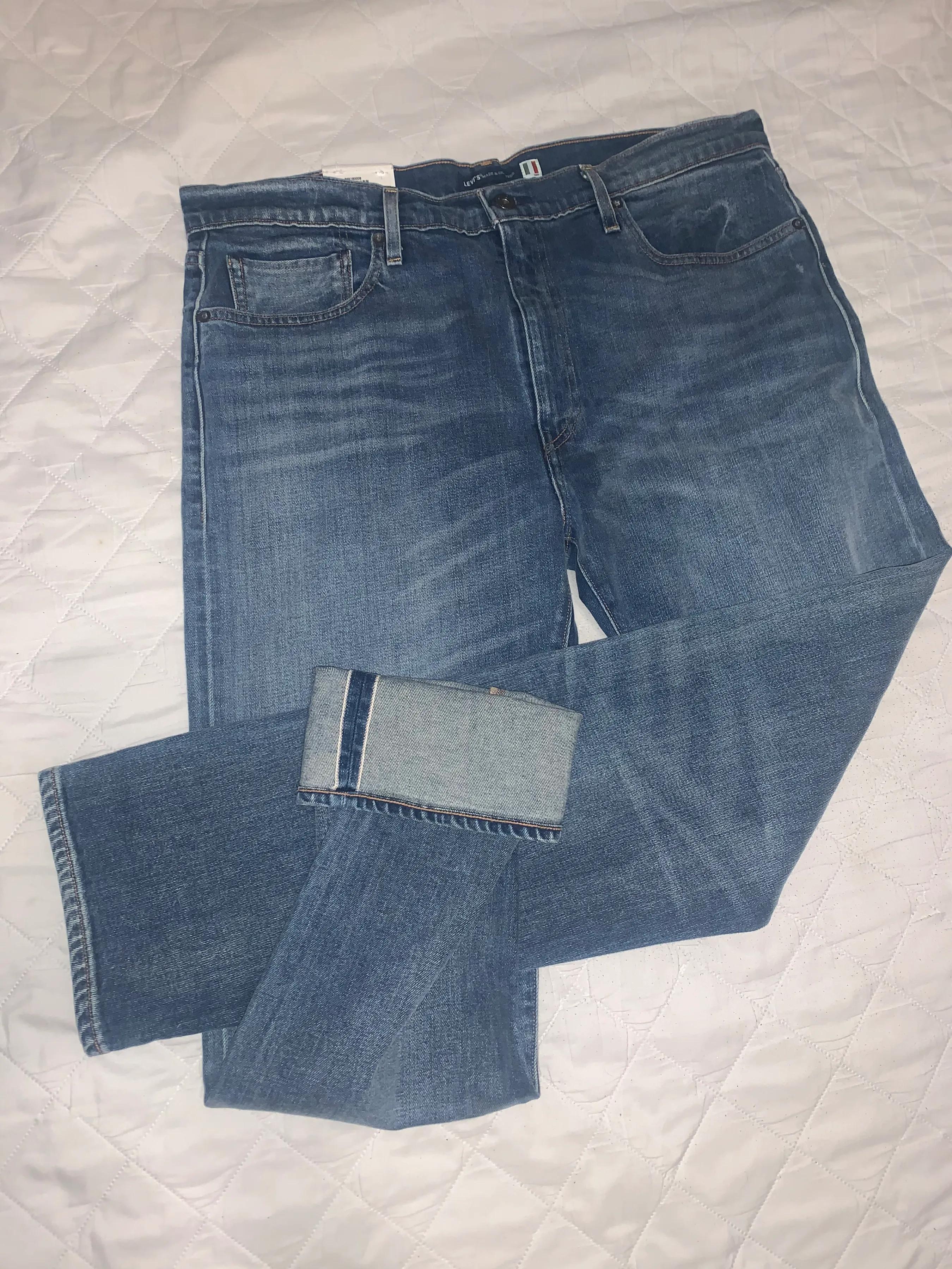 李维斯牛仔裤503版型试穿,李维斯502蓝牌赤耳