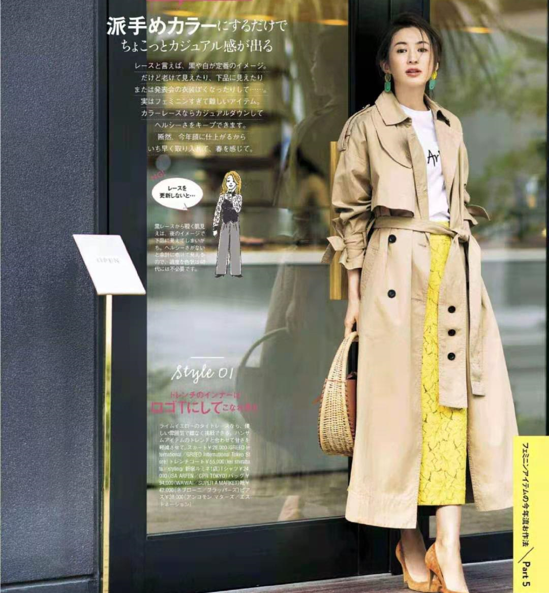 今春又火了一种气质穿搭,叫风衣+裙子,经典时髦还时尚