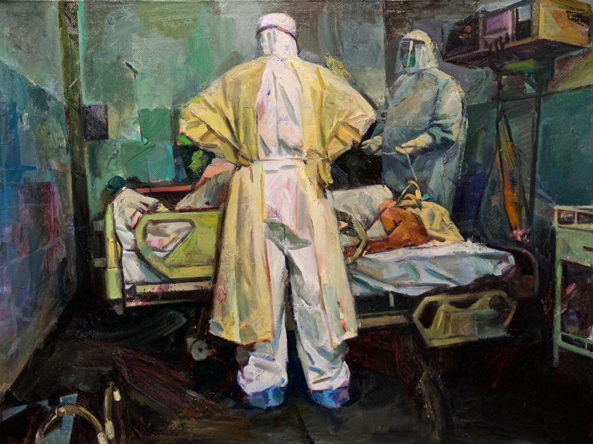 抗击疫情主题国画展,抗疫主题展览