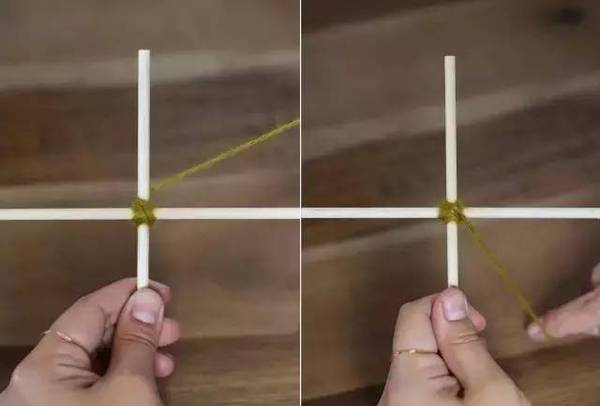 粗毛线绕花朵教程,毛线筷子绕花朵教程