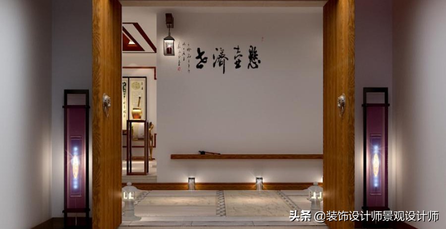 50平米禅意中医养生馆设计图,中医养生理疗会所设计