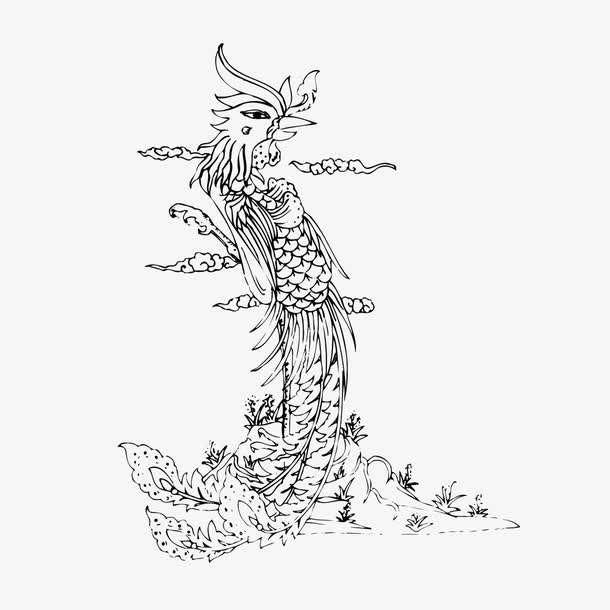 怎样画一个凤凰,怎么画个凤凰
