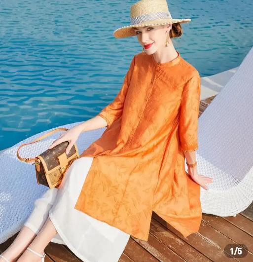 桑蚕丝休闲时尚百搭,桑蚕丝适合什么裤子