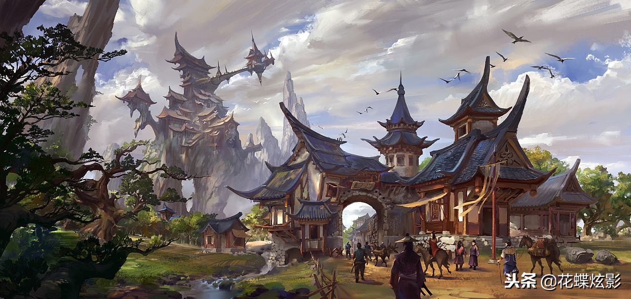 chatgpt场景原画,宏大的游戏场景原画图片