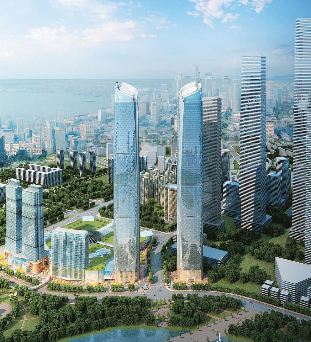 武汉400摩天高楼集合,武汉900米的高楼大厦