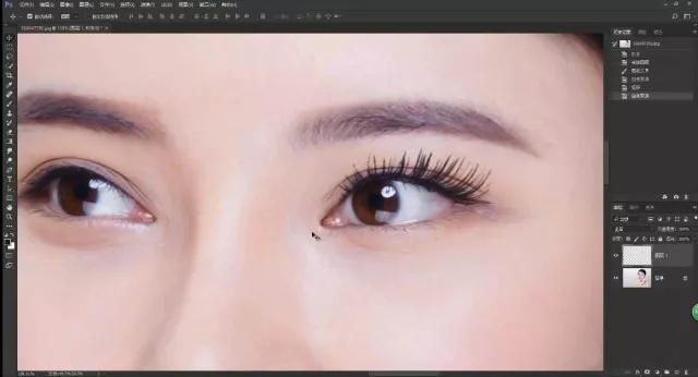ps如何给人物画眼睫毛,用photoshop怎么修饰睫毛眉毛