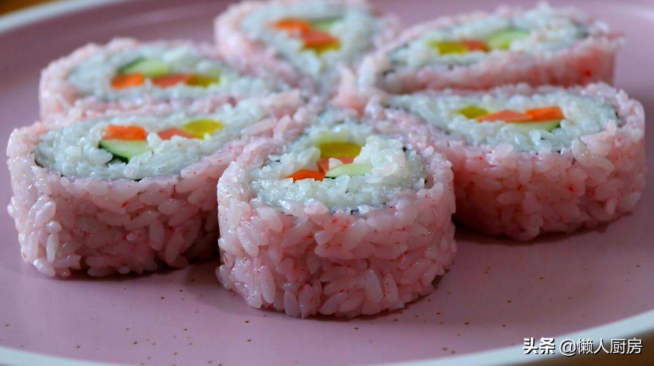 想吃寿司不用买，这是懒人寿司的做法，不用担心不会卷，好看好吃