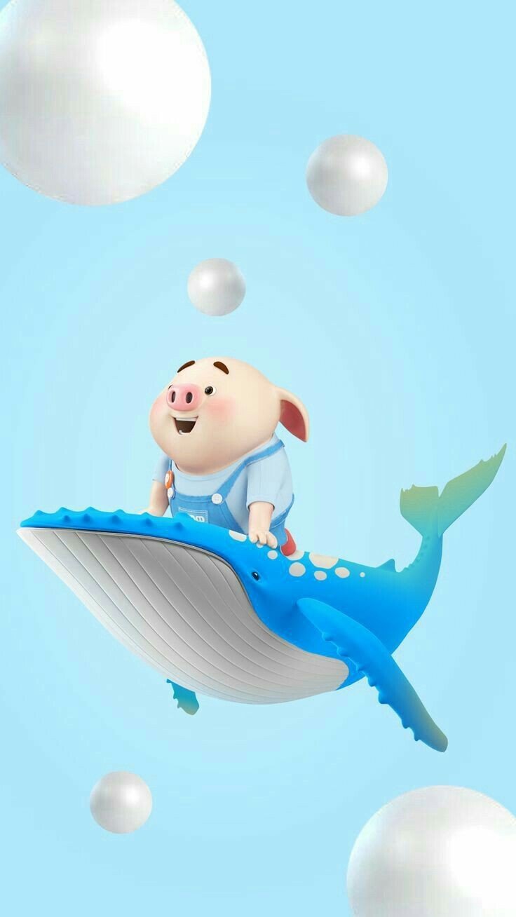 手机壁纸可爱猪猪,可爱情侣猪猪图片高清壁纸