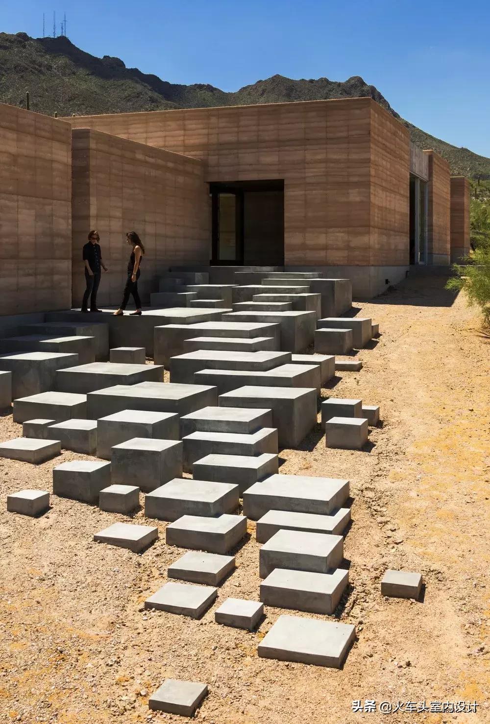 夯土水泥艺术外墙,夯土墙质感