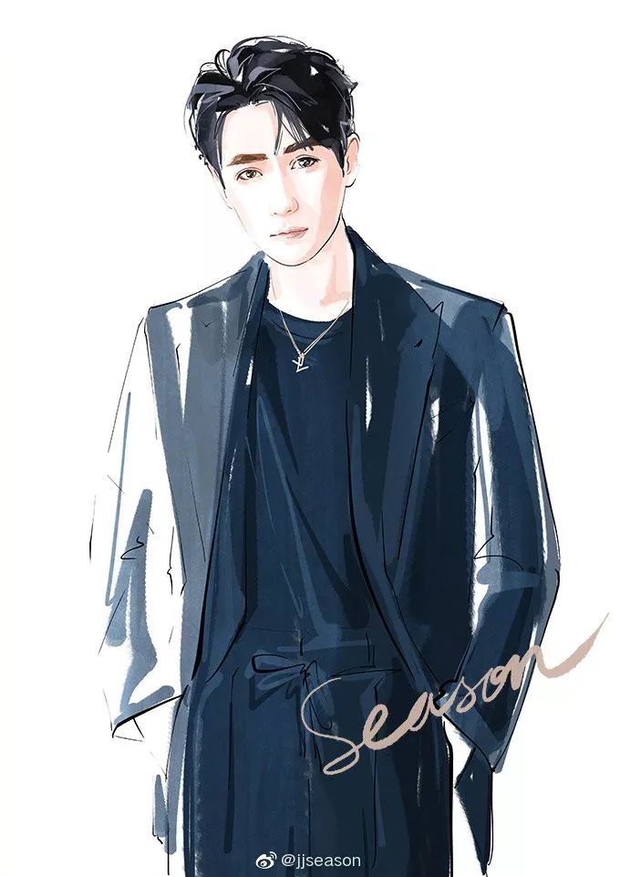 精美水墨插画,那些浪漫的水墨画插画