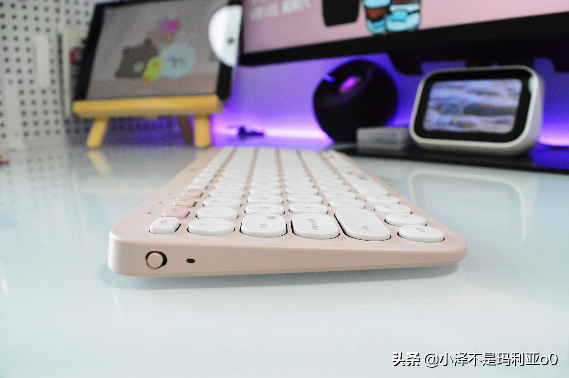 桌面好物分享学生党,罗技popkeys键盘套装