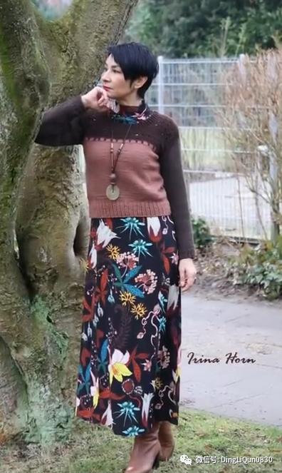 中老年人女冬季针织衫教程,针织中老年女装新款