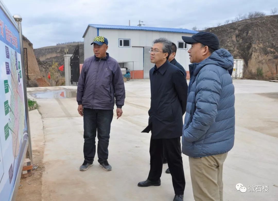 华隆集团董事长苗兴元在石楼县调研银狐产业发展情况