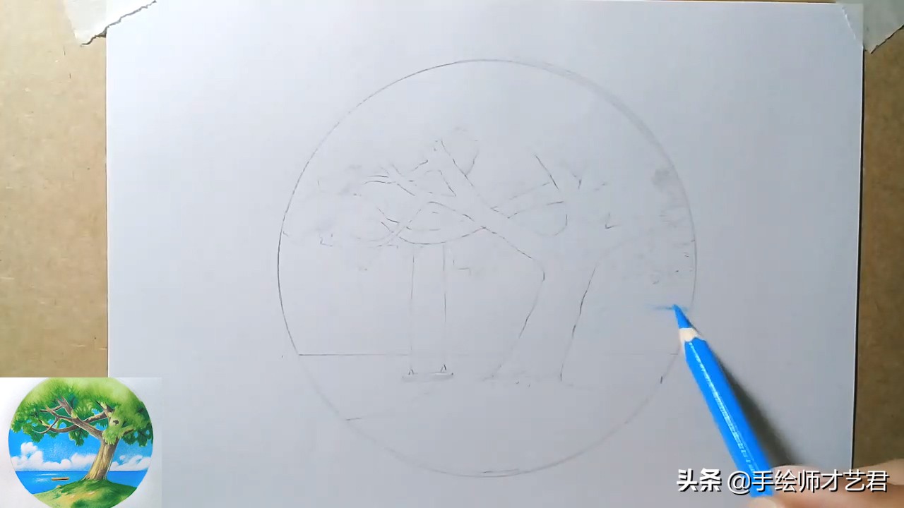 用彩铅画简单好看的风景画教程,彩铅画风景画教程入门简单