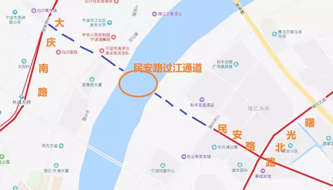 三江新的大桥,宁波三江上的桥