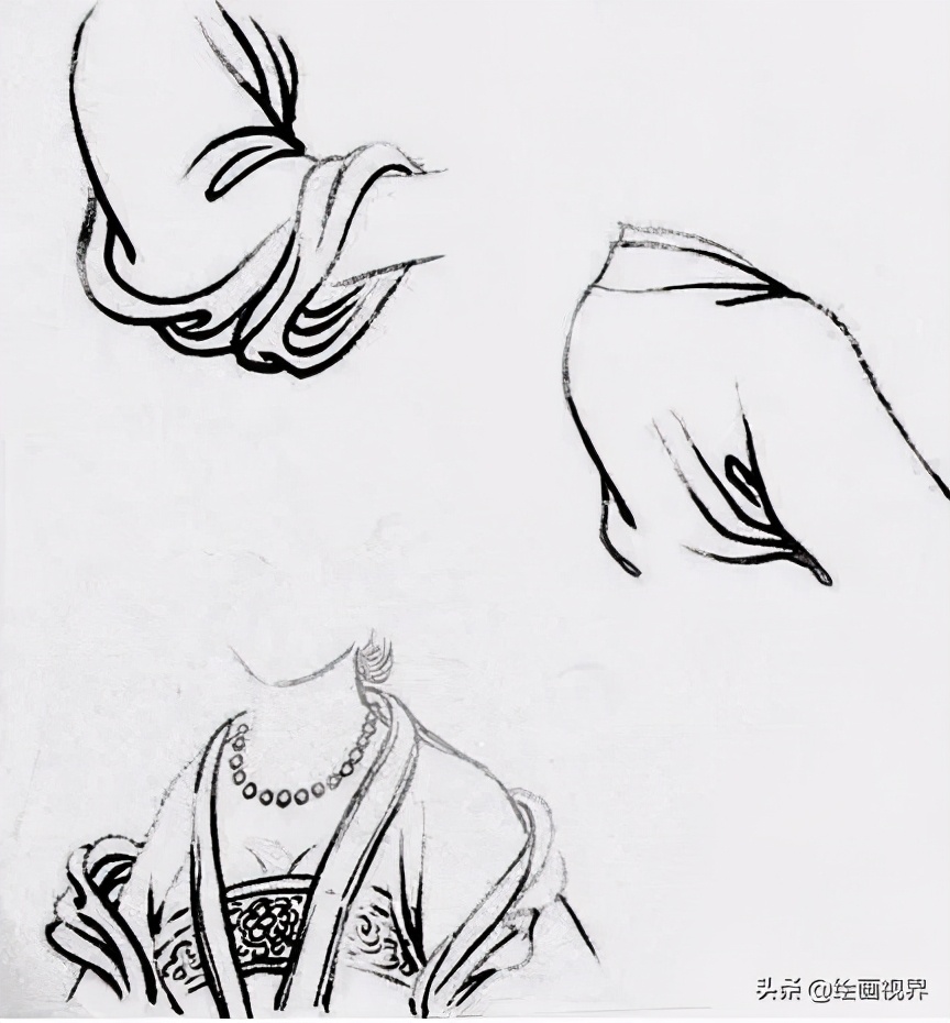 白描的基本技法步骤,中国白描技法基础入门