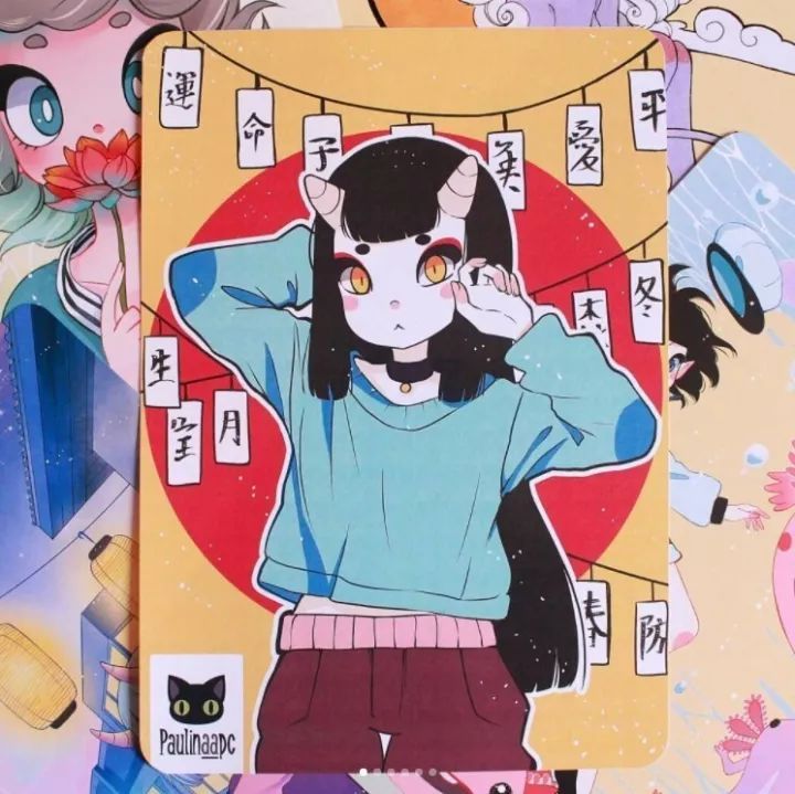 马克笔插画我是小妖怪,马克笔手绘插画清新