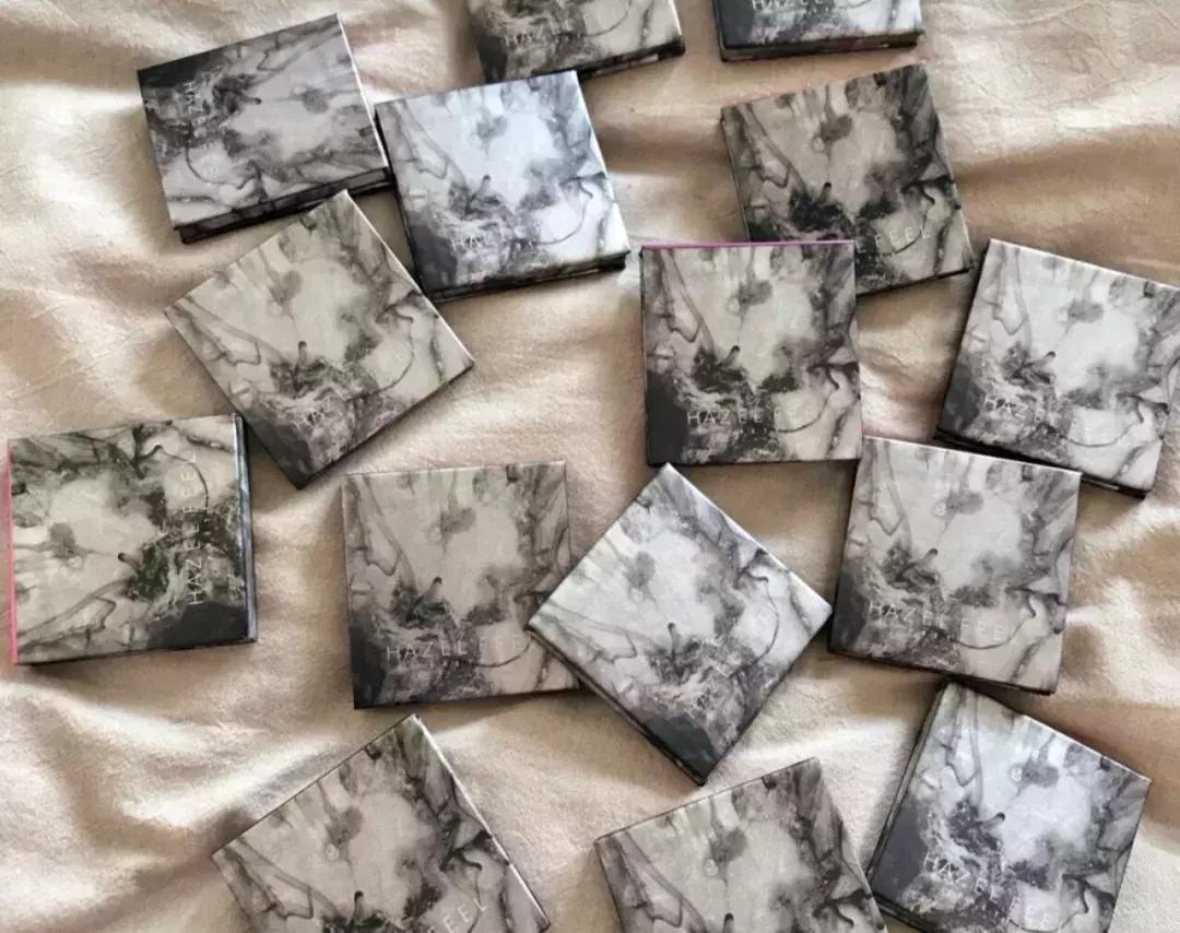 四色仙气紫色眼影盘,novo液体眼影试色好闪亮仙气十足