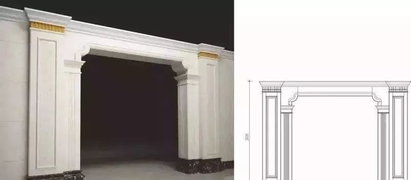 大理石垭口门套效果图大全,用印度红大理石做垭口门套如何