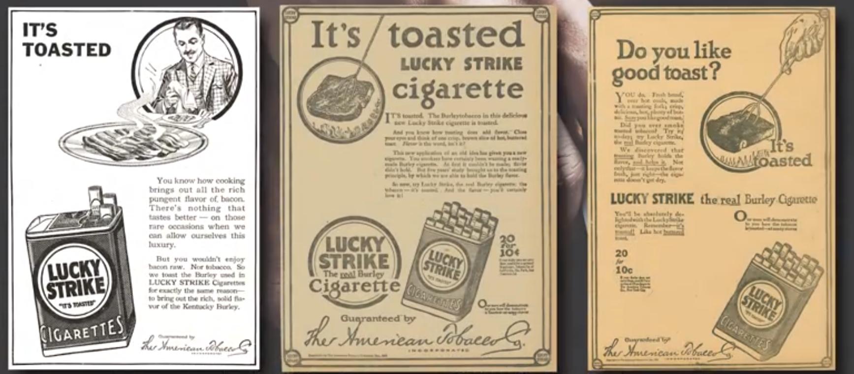 1950年的美国香烟广告,美国烟草广告和反烟草广告