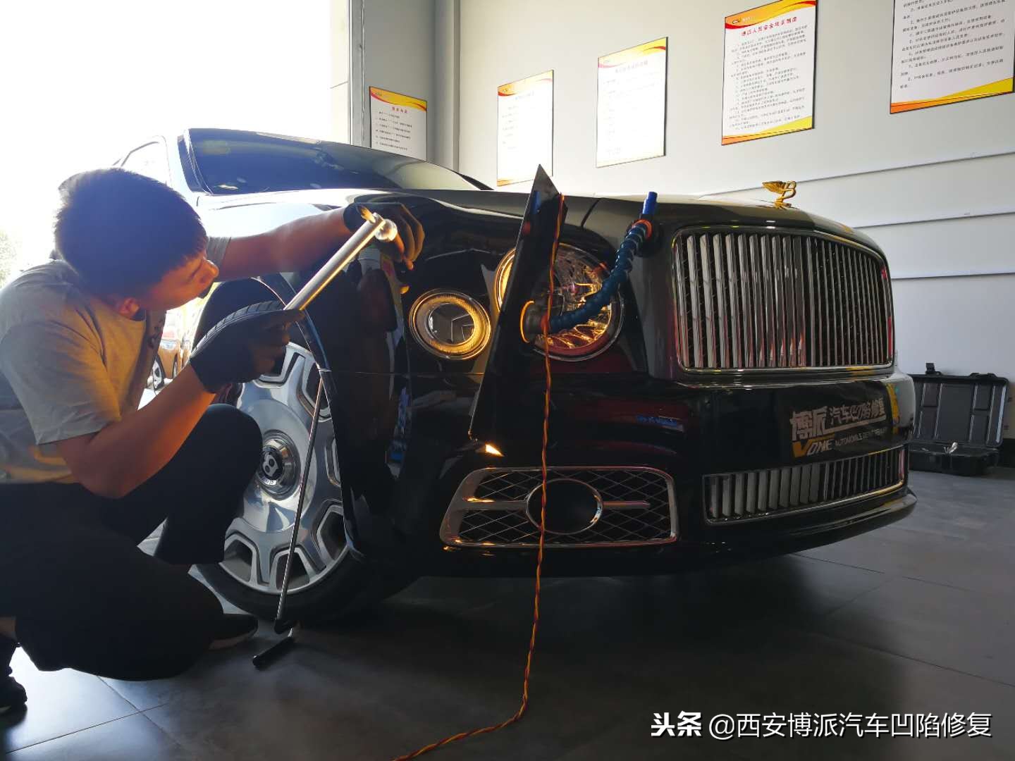 汽车凹陷修复能做到100%吗,汽车凹陷可以从车体里面修复吗