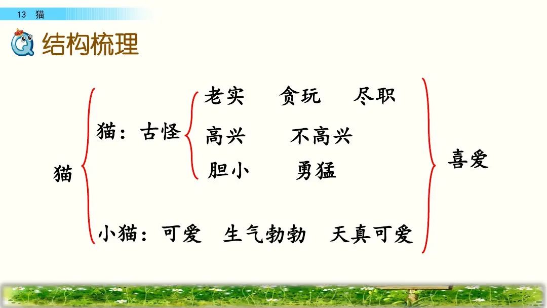 四年级下册语文13课猫课文解析,部编版四年级下册13猫教学视频