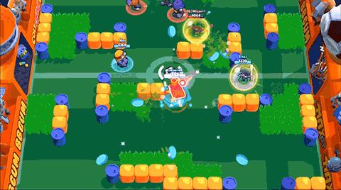 荒野乱斗2021大巴黎挑战赛,荒野乱斗足球模式小角度射门