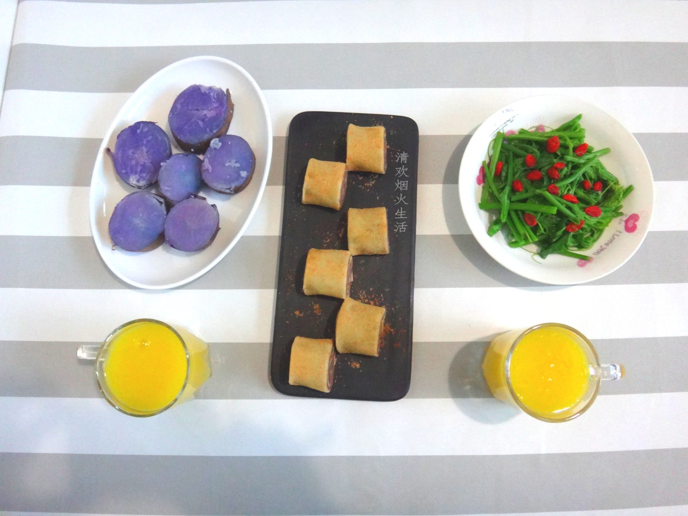 晒晒两人早餐,香甜好吃还抗饿,一上午都精力充沛,工作有劲