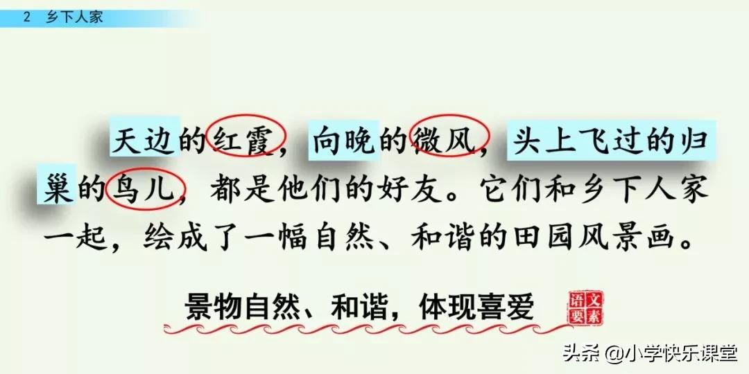 部编四年级下册语文乡下人家练习,部编版四年级下乡下人家同步练习