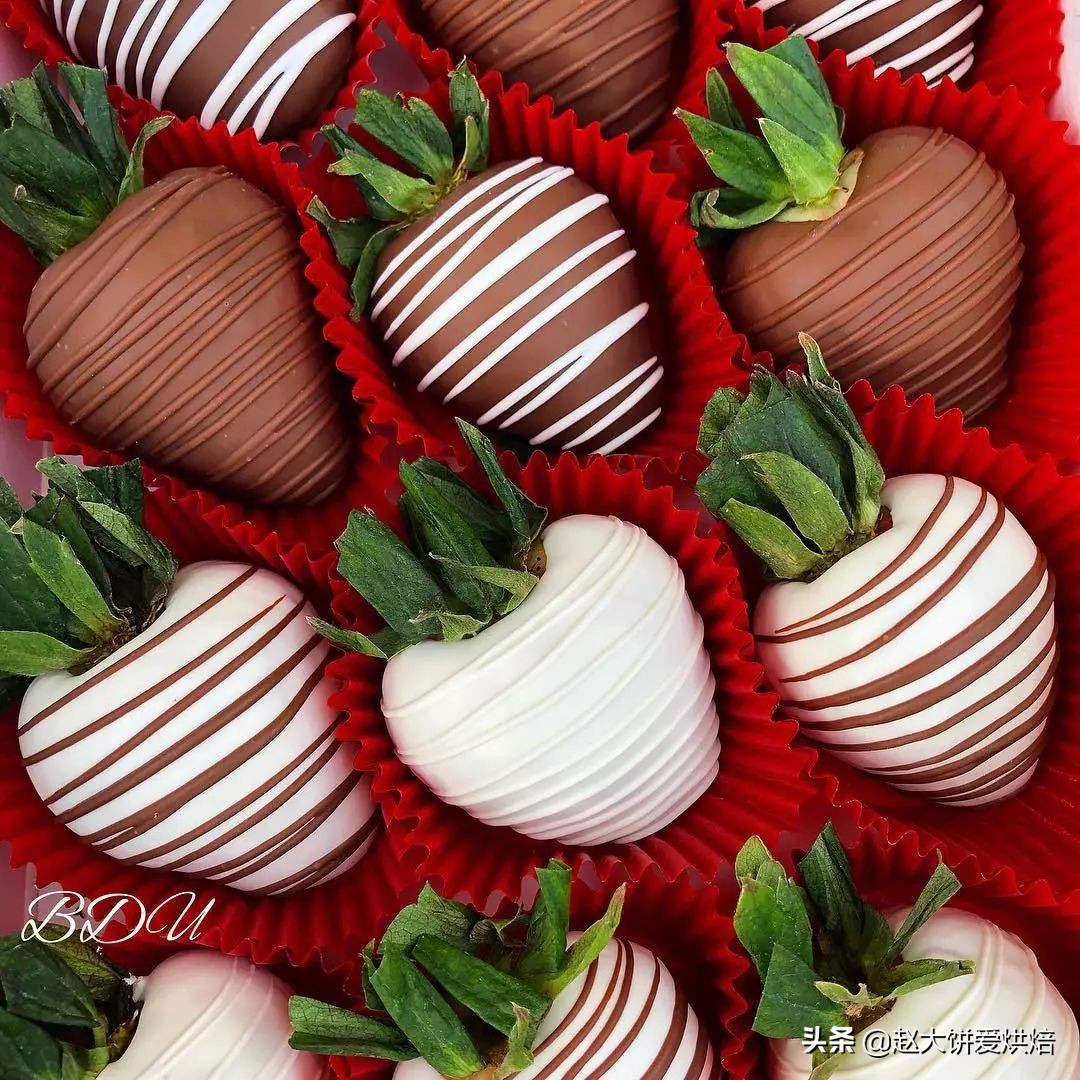 巧克力草莓,史上最简单能吃能装饰的情人节礼物
