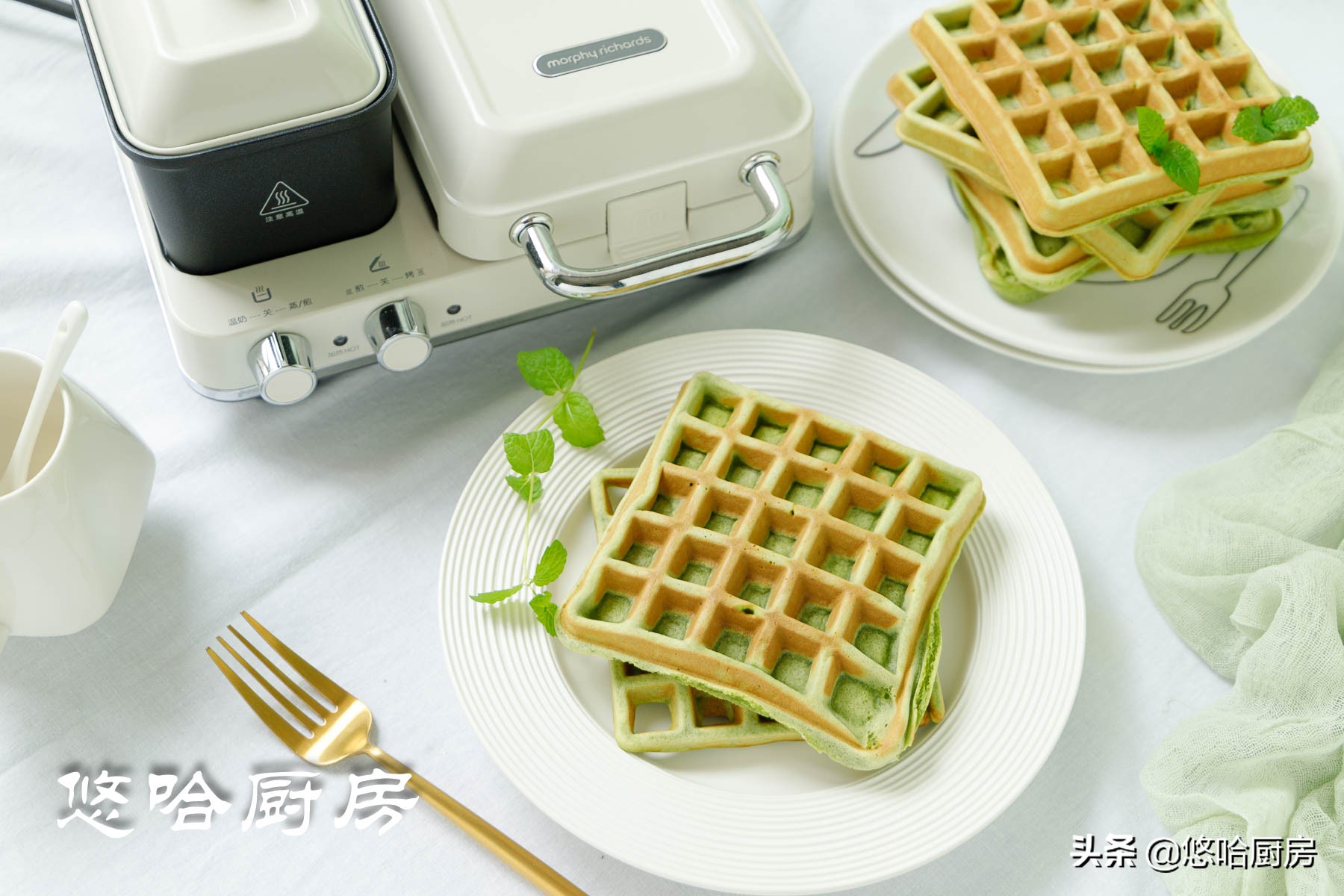 咖啡馆鲜奶油华夫饼,米加小镇咖啡馆华夫饼怎么做