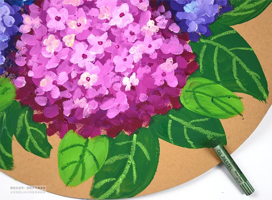 儿童画水粉画教学简单6-9岁风景画,水粉画太阳儿童简单教程