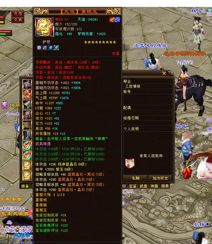 天龙八部：全服第四天山﹎醉凌雲ゞ装备图曝光，这钱花的上头