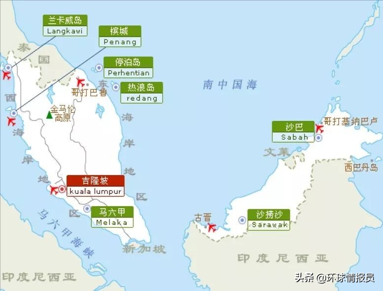 马来西亚与中国有领土争端吗,马来西亚占了南海哪些岛