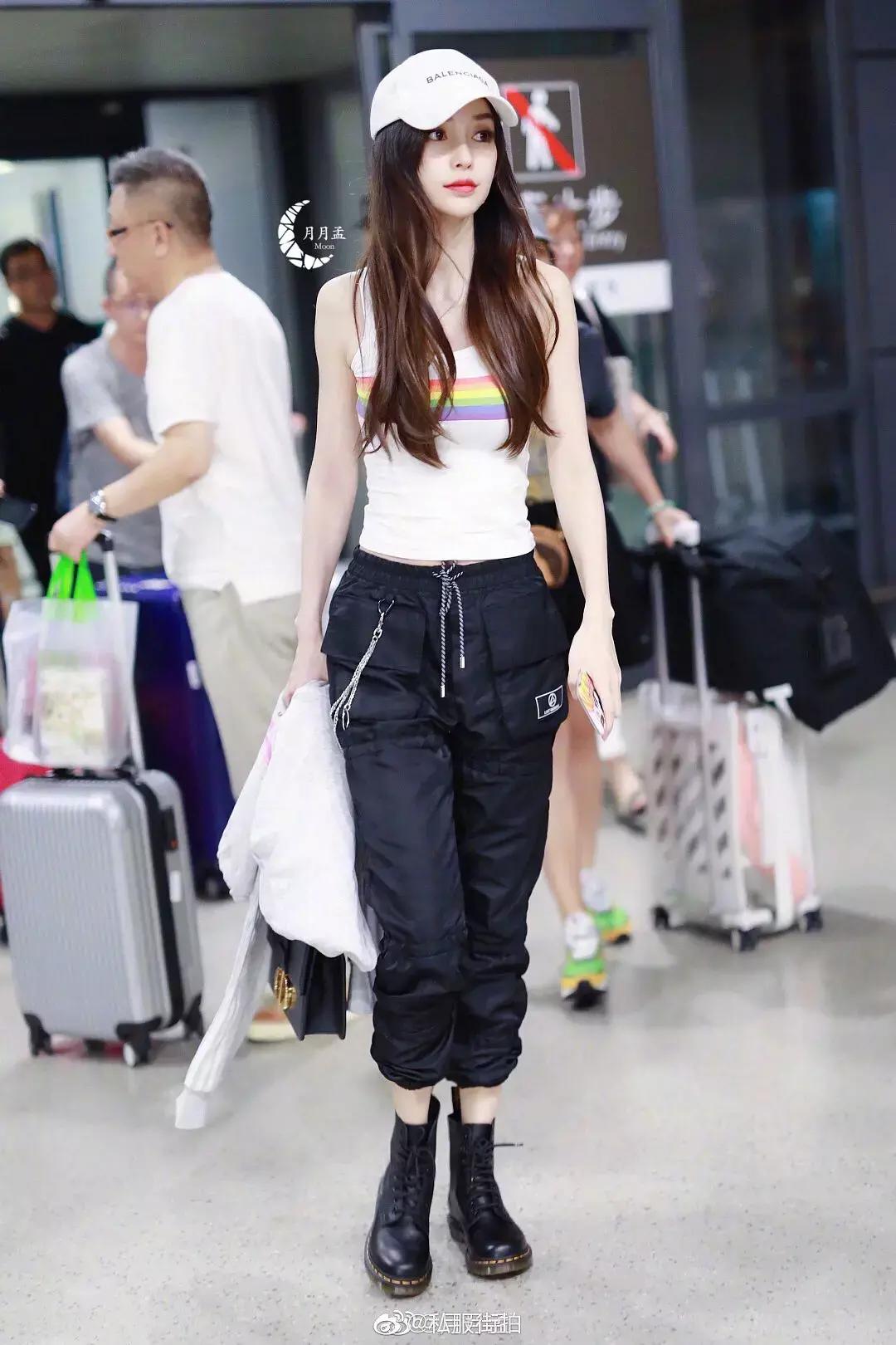 章若楠的生图正脸,章若楠素颜机场