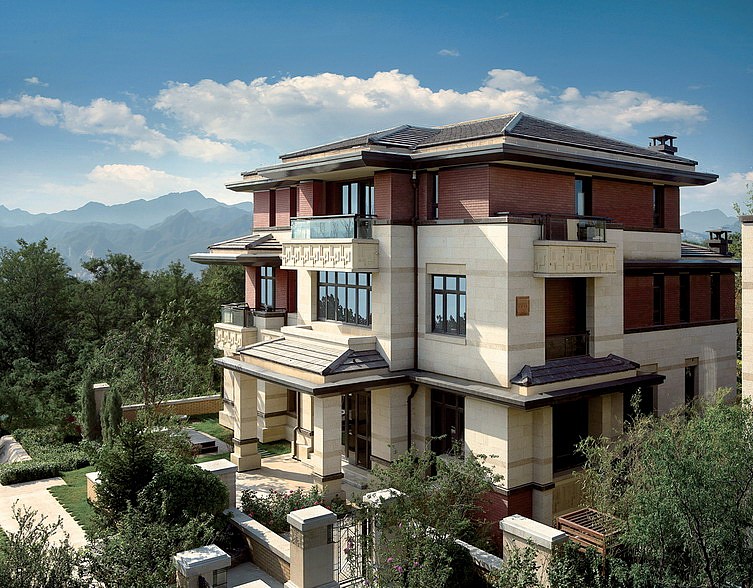 背靠北京西山龙脉的别墅室内装修是普通人难以企及的大气奢华