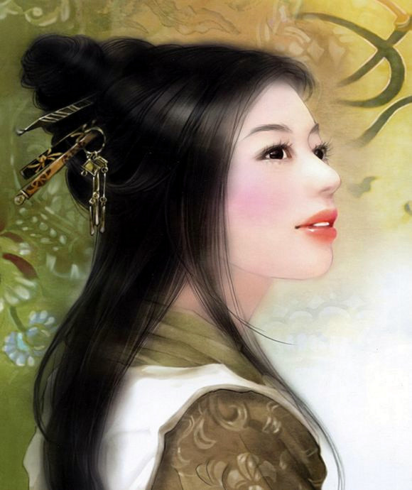 红颜如玉---德珍彩绘经典美女画