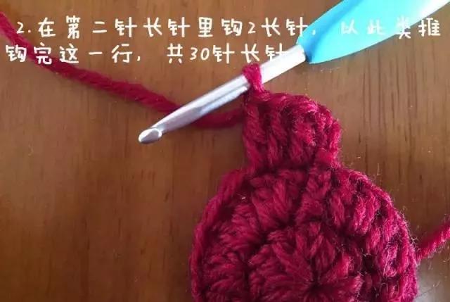 给宝宝钩帽子新年大红色,给宝宝钩太阳帽子