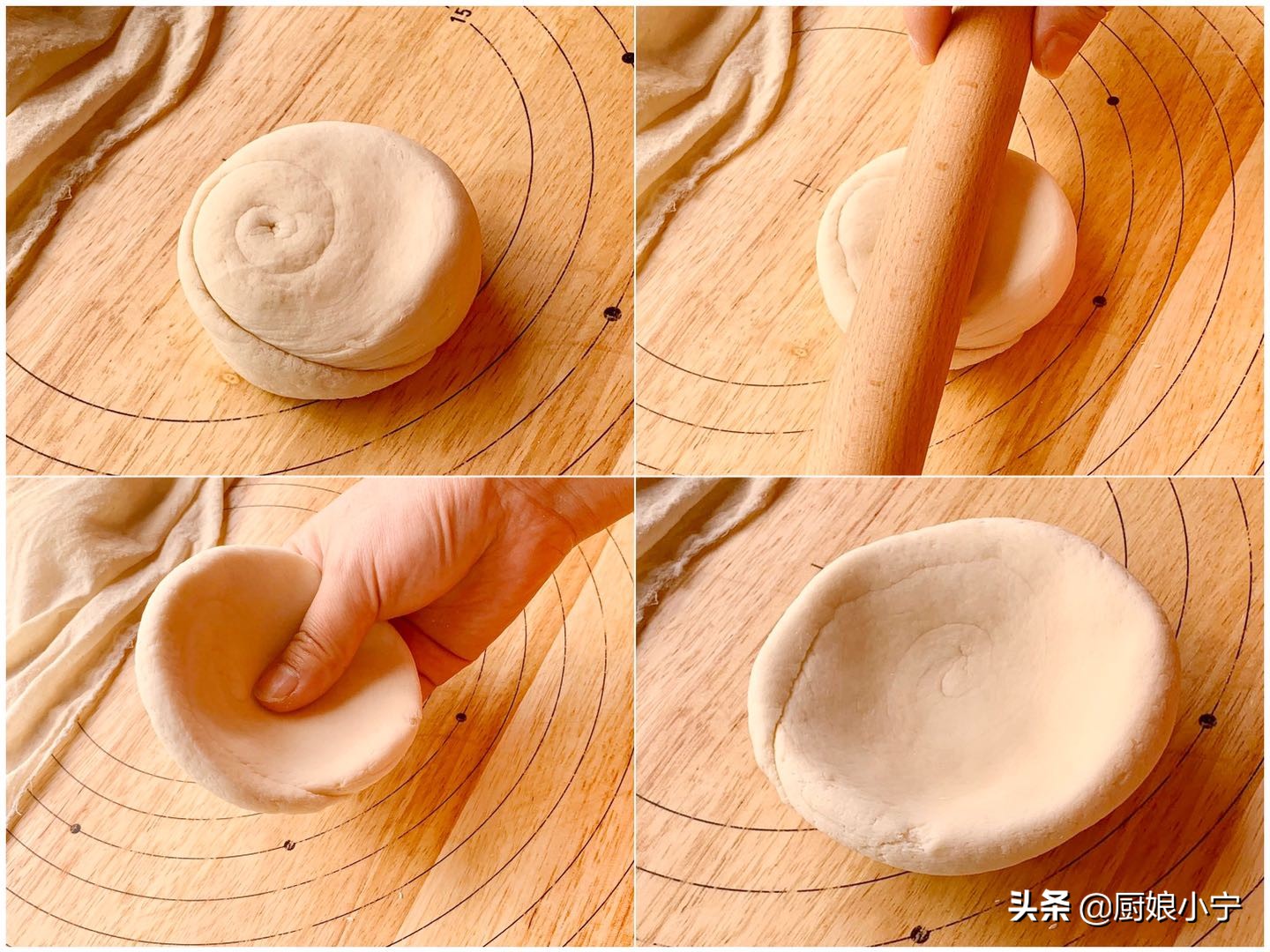 白吉馍和潼关肉夹馍的做法全过程,早餐别再吃油条包子