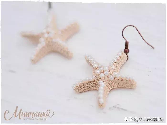 钩针编织时尚首饰项链视频教程,柠檬耳环钩针图解