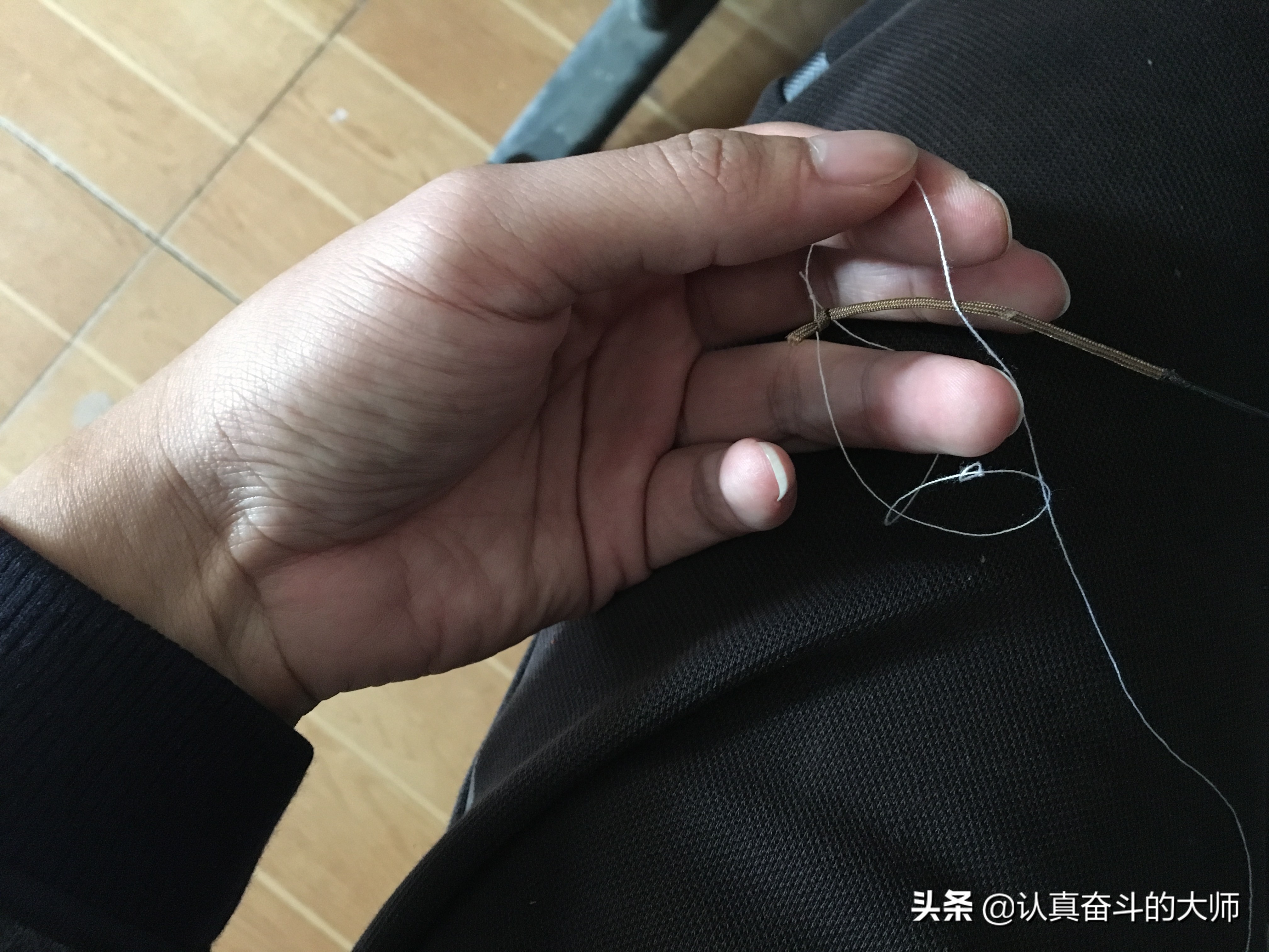 钓鱼主线与竿稍连接方法,主线绑竿稍不用太空豆的连接方法