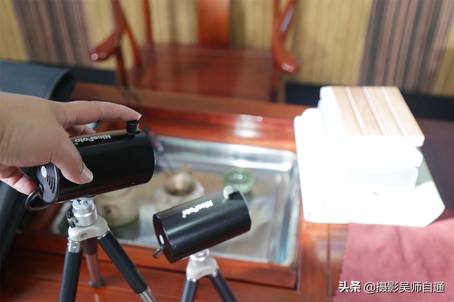 旧茶桌改造直播间,茶桌改造书法桌