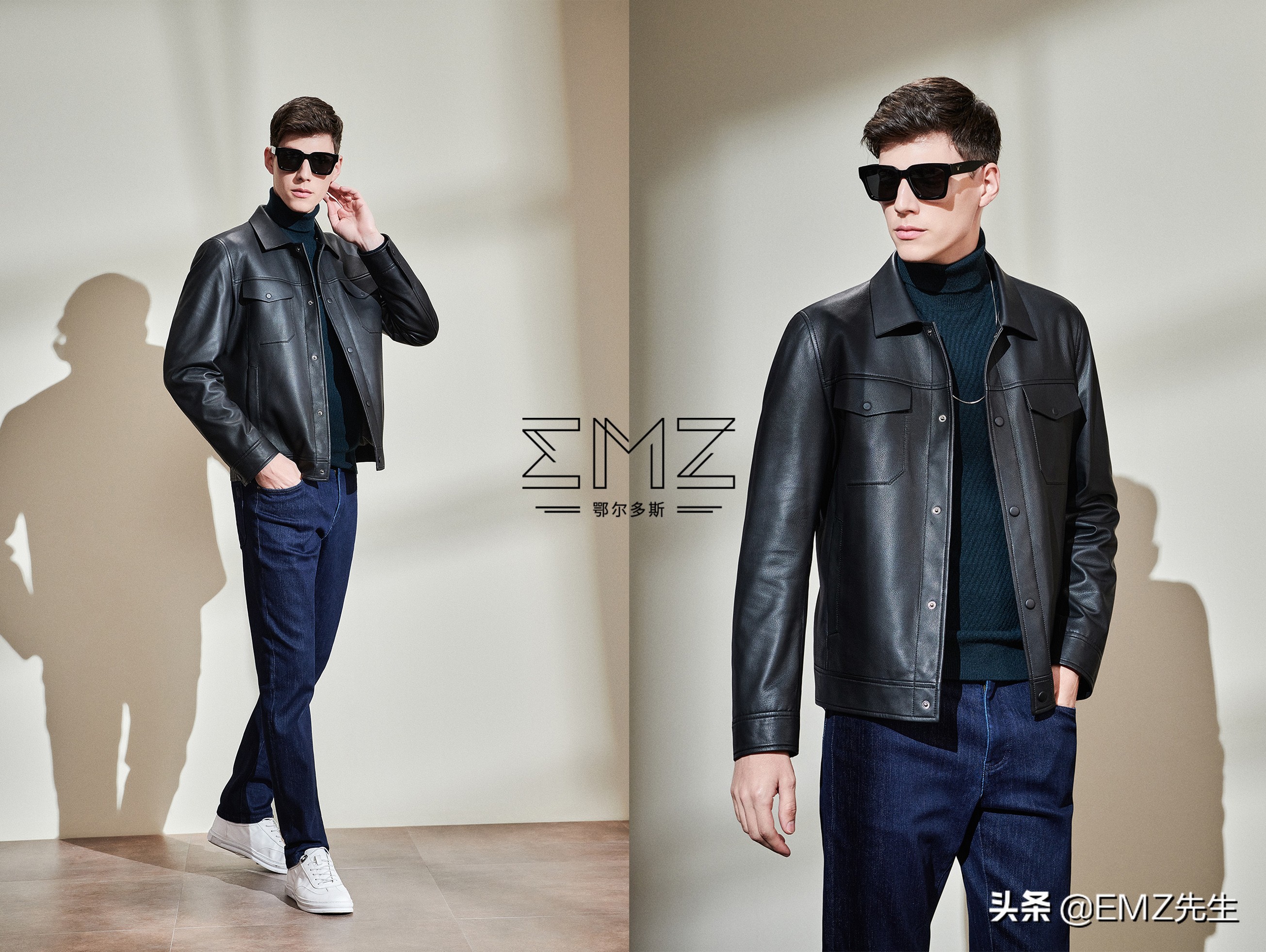 皮衣男款该怎么穿好看,男士穿什么品牌皮衣好看