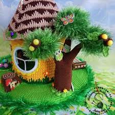 钩针梦幻小屋,钩针编织童话小屋视频教程