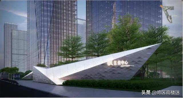 航拍广州国际金融城350米高楼,广州城市中心地标建筑