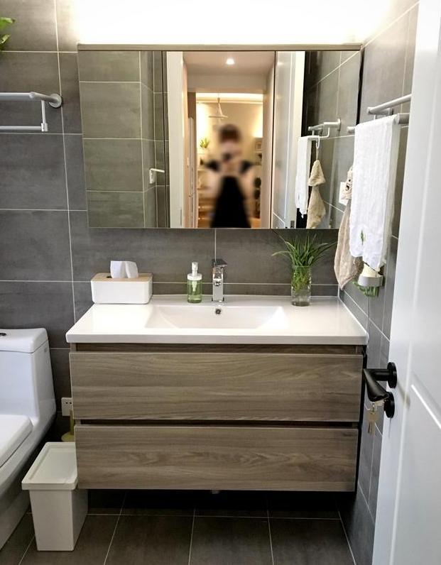 深圳装修晶志装饰89㎡新家装北欧风,地砖做美缝,漂亮极了