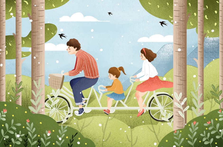 春天的作文配图手抄报,春天的景色描写手抄报