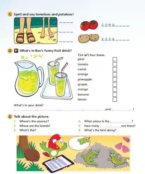 剑桥funformover,剑桥少儿一二三级教材第一单元